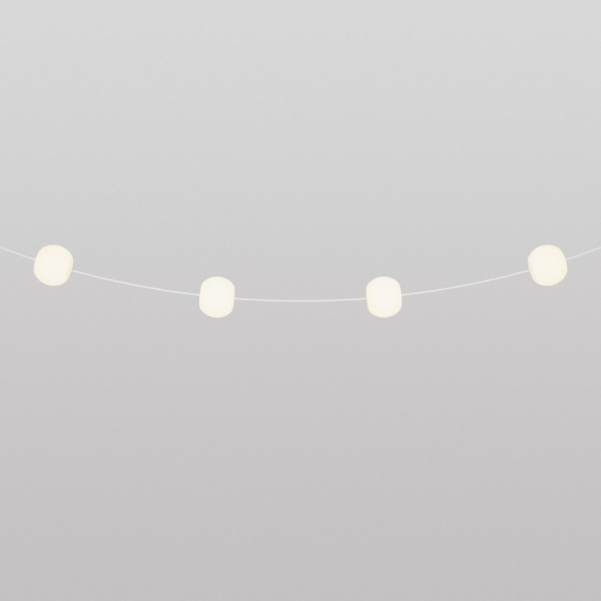 Lichterkette mit 4 Lichtpunkten für den Außenbereich IP67 Weiß Sand - Marina4 Cherry