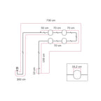 Lichterkette mit 4 Lichtpunkten für den Außenbereich IP67 Desert Brown - Marina4 Cherry – Ansicht 7