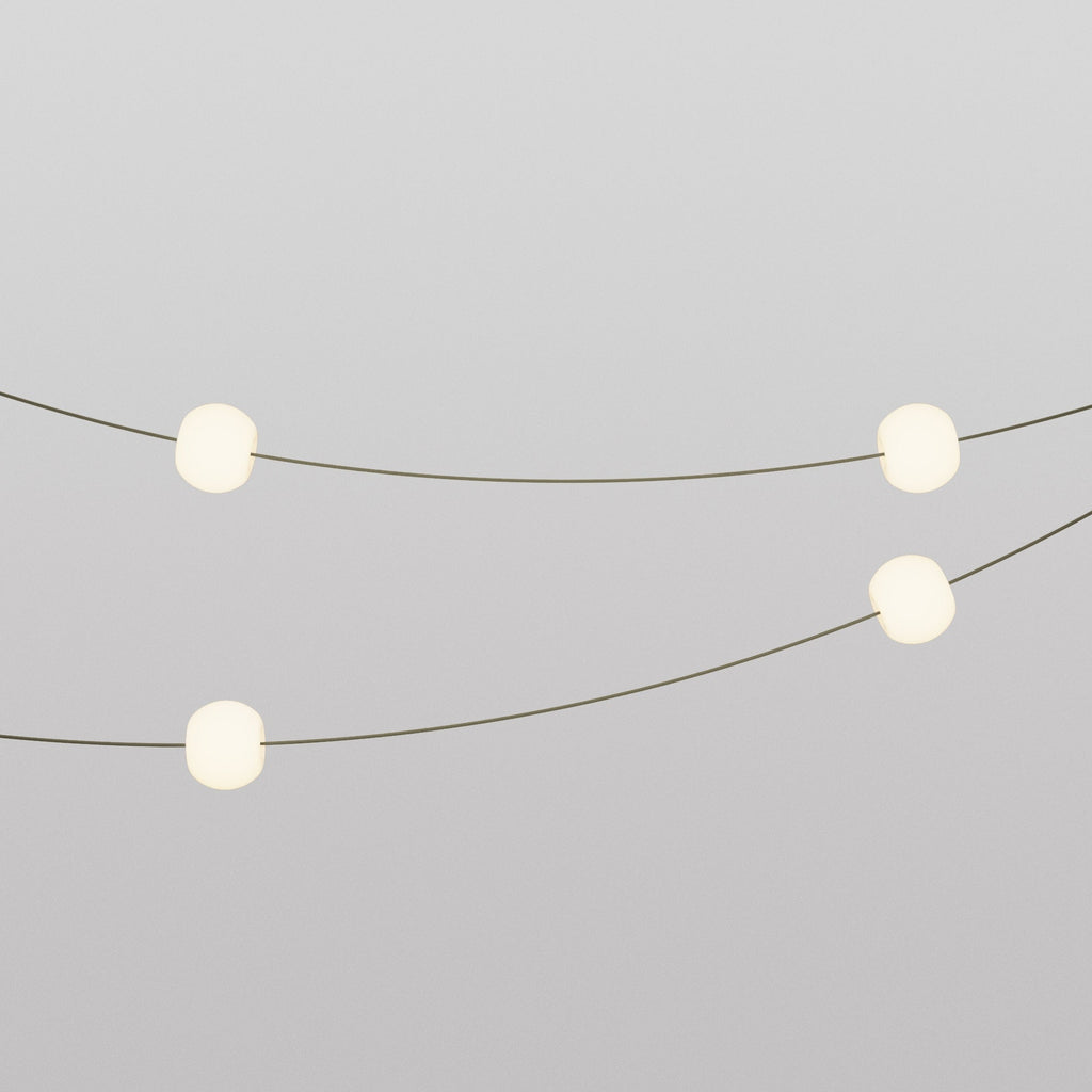 Lichterkette mit 4 Lichtpunkten für den Außenbereich IP67 Olivgrün - Marina4 Cherry – Ansicht 8