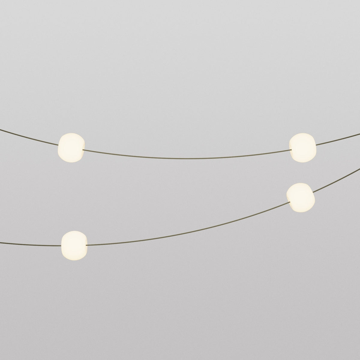 Lichterkette mit 4 Lichtpunkten für den Außenbereich IP67 Olivgrün - Marina4 Cherry – Ansicht 8