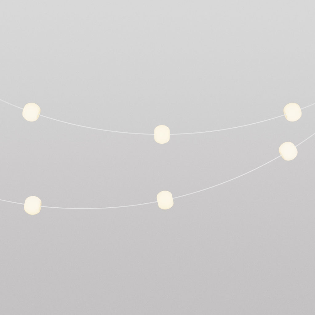 Lichterkette 6 Lichtpunkte für den Außenbereich IP67 Weiß Sand - Marina6 Cherry – Ansicht 9