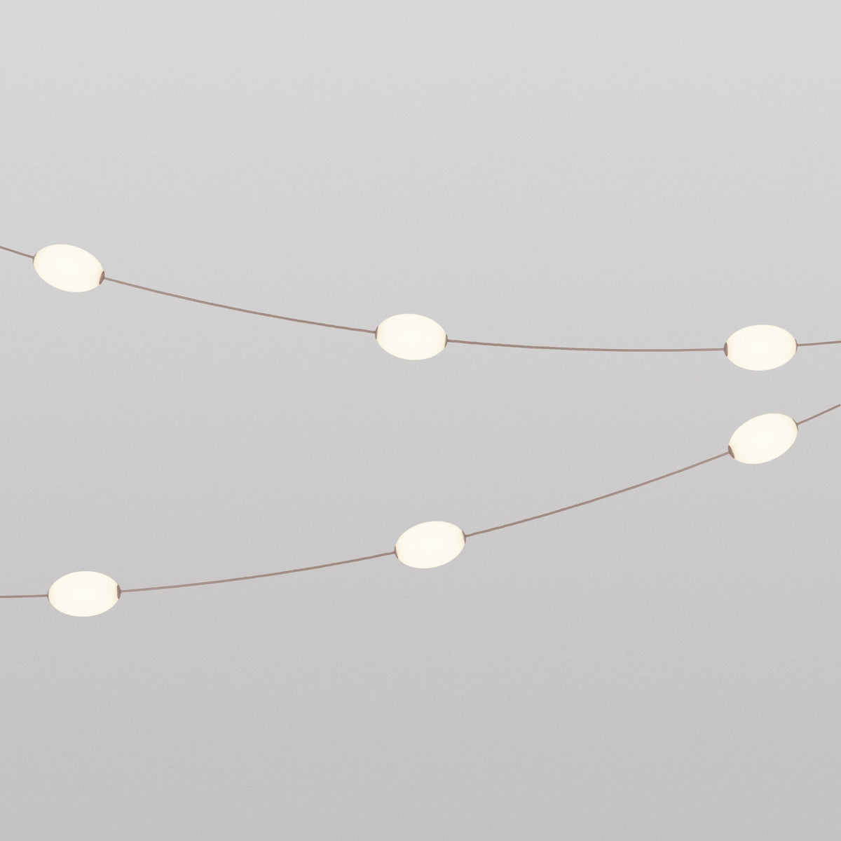 Lichterkette mit 6 Lichtpunkten für den Außenbereich IP67 Desert Brown - Marina6