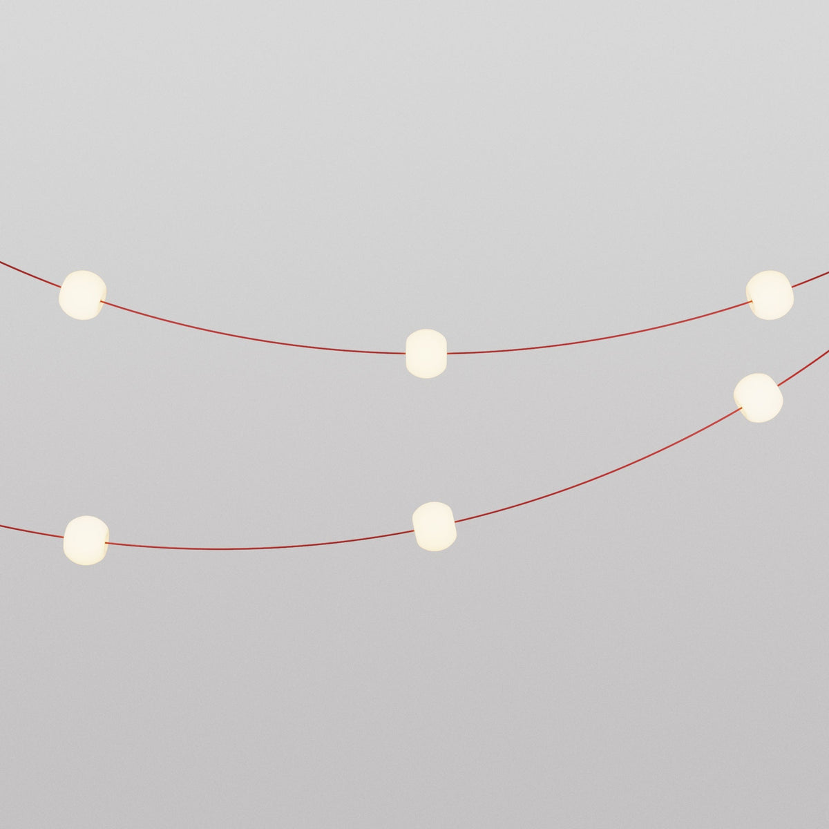 Lichterkette 6 Lichtpunkte für außen IP67 Rot Seestern Marina - Marina6 Cherry – Ansicht 9