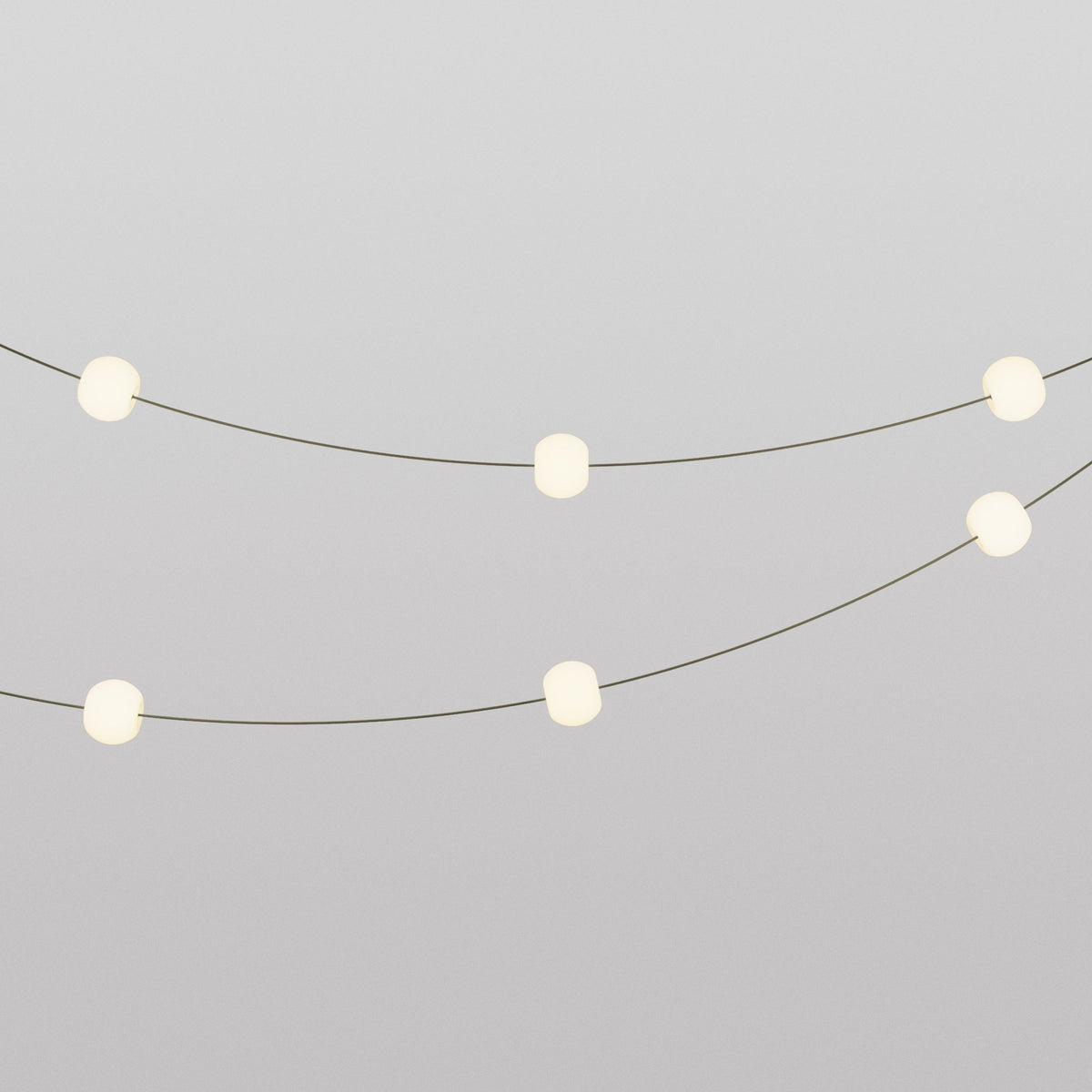 Lichterkette 6 Lichtpunkte für Außenbereich IP67 Olivgrün - Marina6 Cherry – Ansicht 9