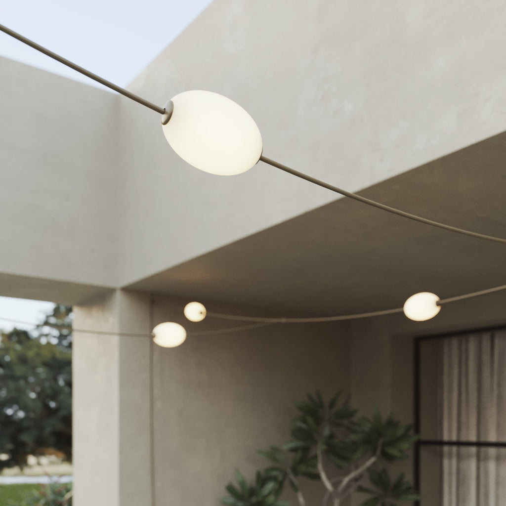 Netz-Lichterkette für den Außenbereich, 7 Lichtpunkte, IP67 Olivgrün - Marina GRID – Ansicht 5