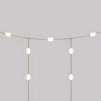 Netz-Lichterkette für den Außenbereich, 7 Lichtpunkte, IP67 Olivgrün - Marina GRID