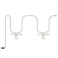 Modulair Lichterkette Outdoor IP65 tragbar mit 2 Schirmen – Weiß