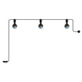 Modular Außen-Lichterkette IP65 tragbar mit 3 Leuchten – Schwarz