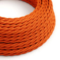 Geflochtenes Textilkabel Orange Fiamma