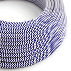 Farbkabel für Beleuchtung Classic Blue und Optisch Weiß ZigZag