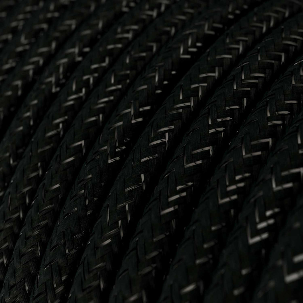 Farbkabel für Beleuchtung Schwarz-Glitzer Carbon – Ansicht 2