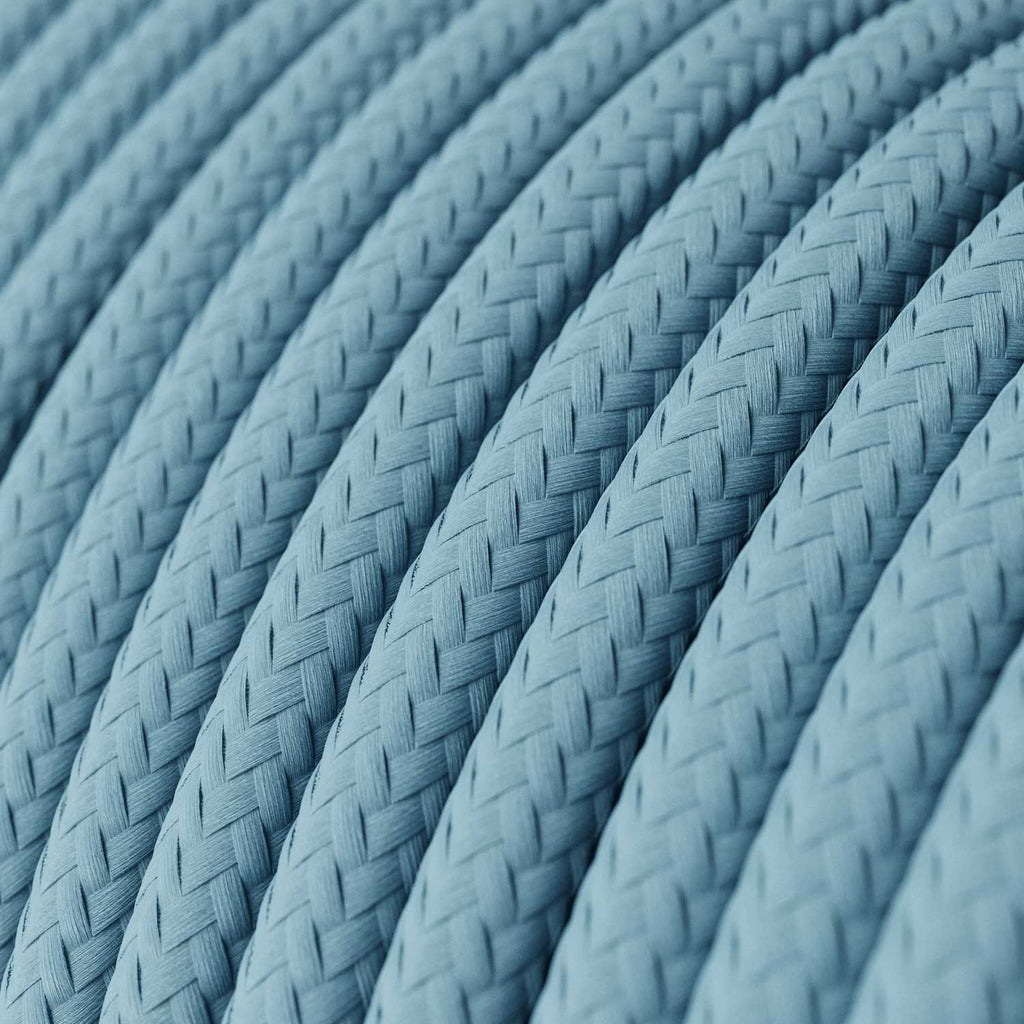 Gefärbtes Elektrokabel Babyblau – Das originale Creative Cables für Pastellleuchten – Ansicht 2