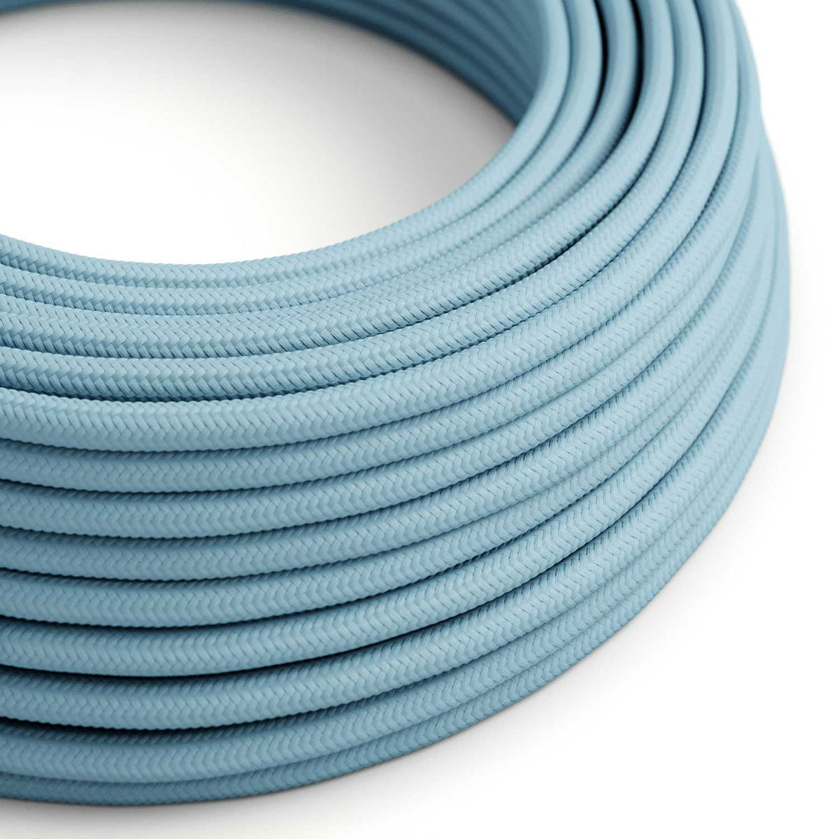 Gefärbtes Elektrokabel Babyblau – Das originale Creative Cables für Pastellleuchten