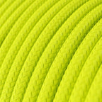 Glänzend fluoreszierend gelbes Elektrokabel – Ansicht 2