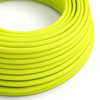 Glänzend fluoreszierend gelbes Elektrokabel