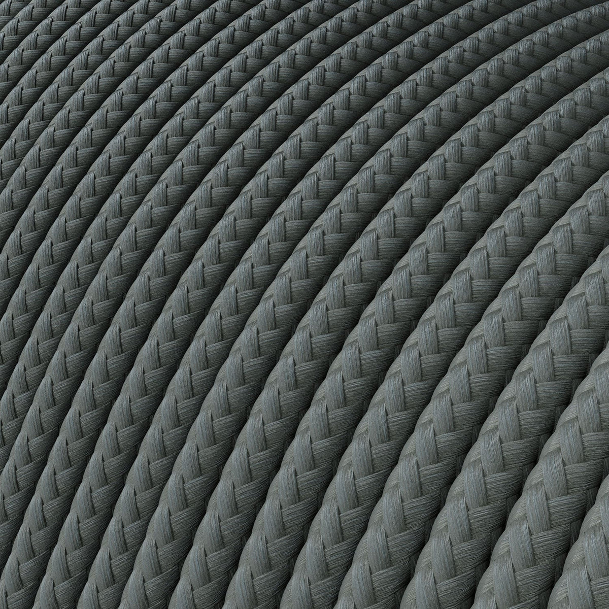 Extra-Low-Voltage-Textilkabel mit Stoffummantelung in Seidenoptik Grau RM03 – Ansicht 2
