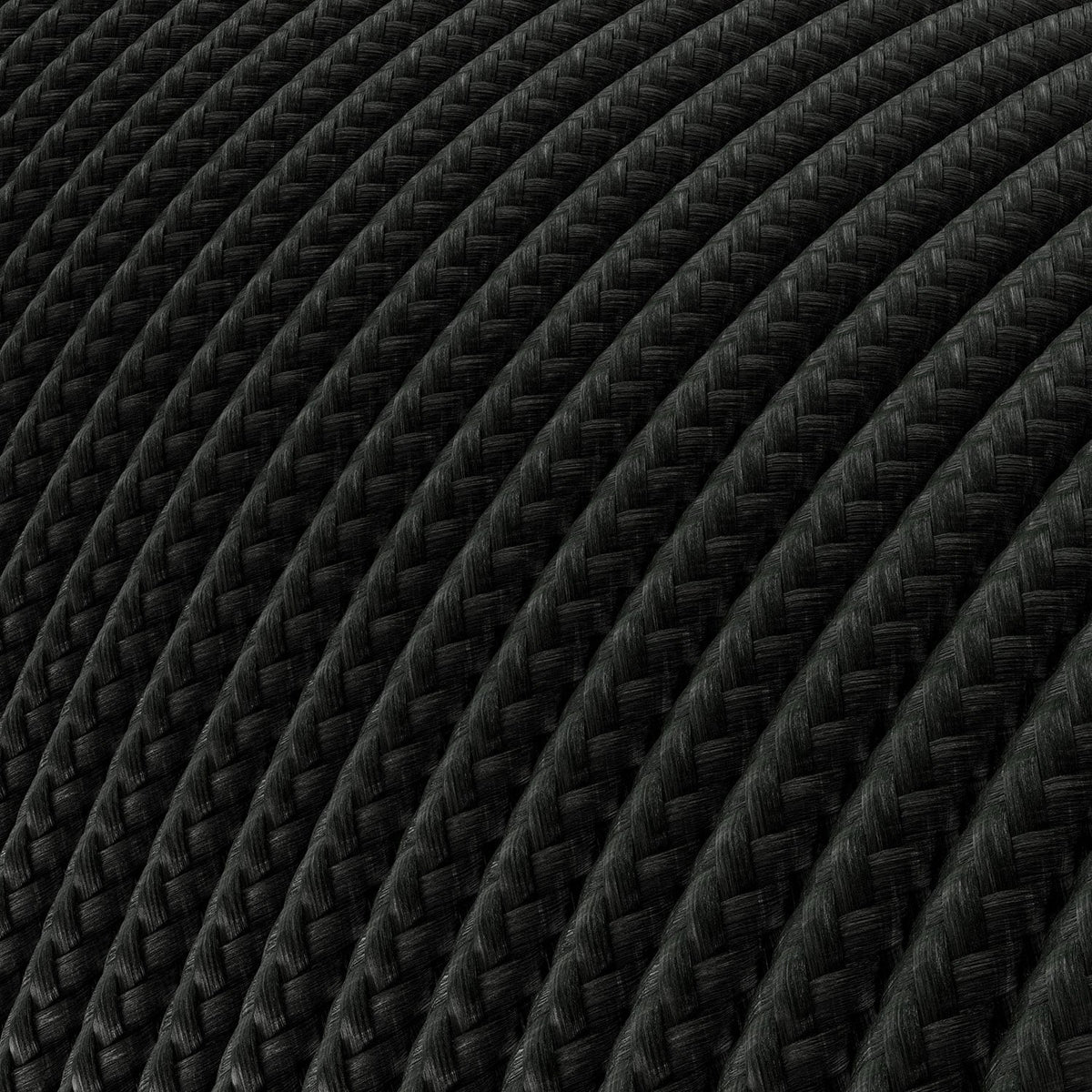 Extra-Low-Voltage-Textilkabel mit Stoffummantelung in Seidenoptik Schwarz RM04 – Ansicht 2