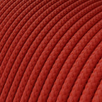 Extra-Low-Voltage-Textilkabel mit Stoffummantelung in Seidenoptik Rot RM09 – Ansicht 2