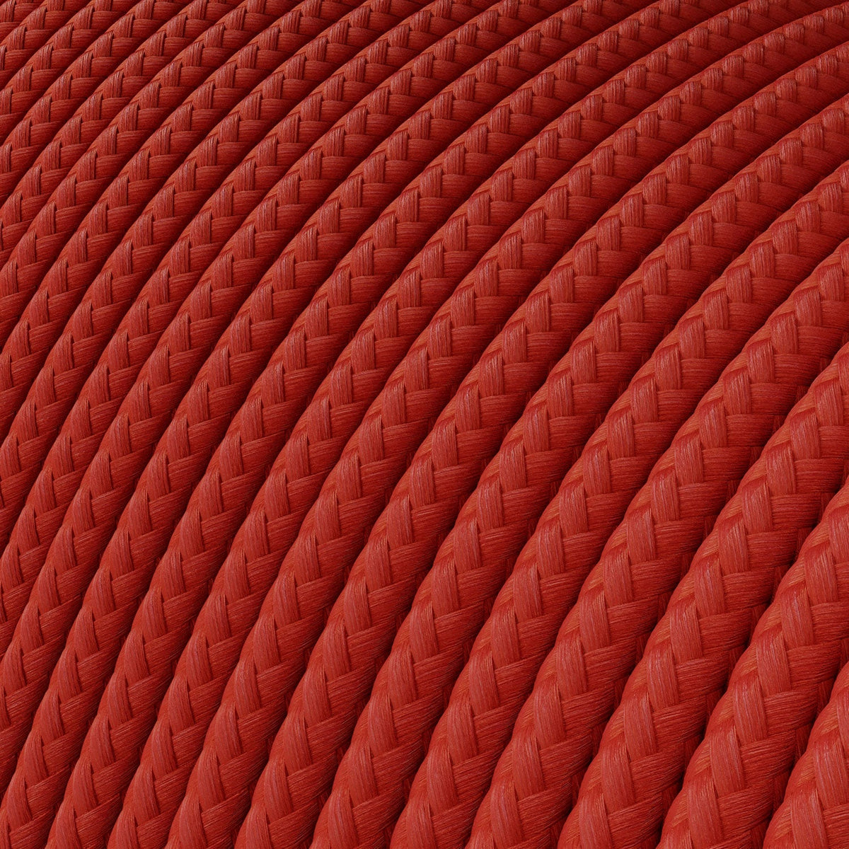 Extra-Low-Voltage-Textilkabel mit Stoffummantelung in Seidenoptik Rot RM09 – Ansicht 2