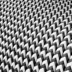 Extra-Low-Voltage-Textilkabel mit Stoffummantelung Zig Zag Weiß Schwarz RZ04 – Ansicht 2