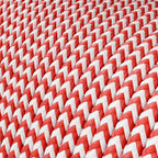 Extra-Low-Voltage-Textilkabel mit Stoffummantelung Zig Zag Weiß Rot RZ09 – Ansicht 2