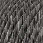 Stromkabel aus Baumwolle Schwarz Mélange Vertigo – Ansicht 2