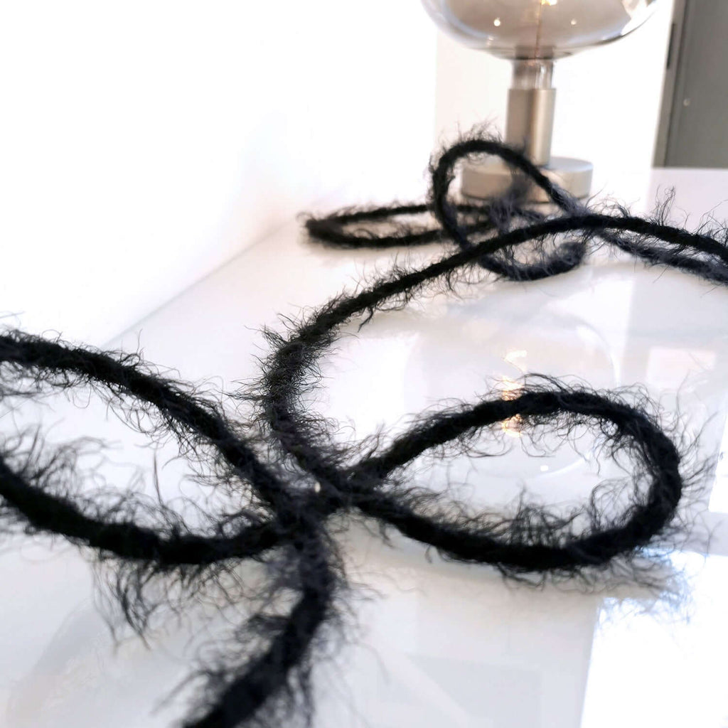 Elektrisches Textilkabel in Kohleschwarz Marlene – Ansicht 7