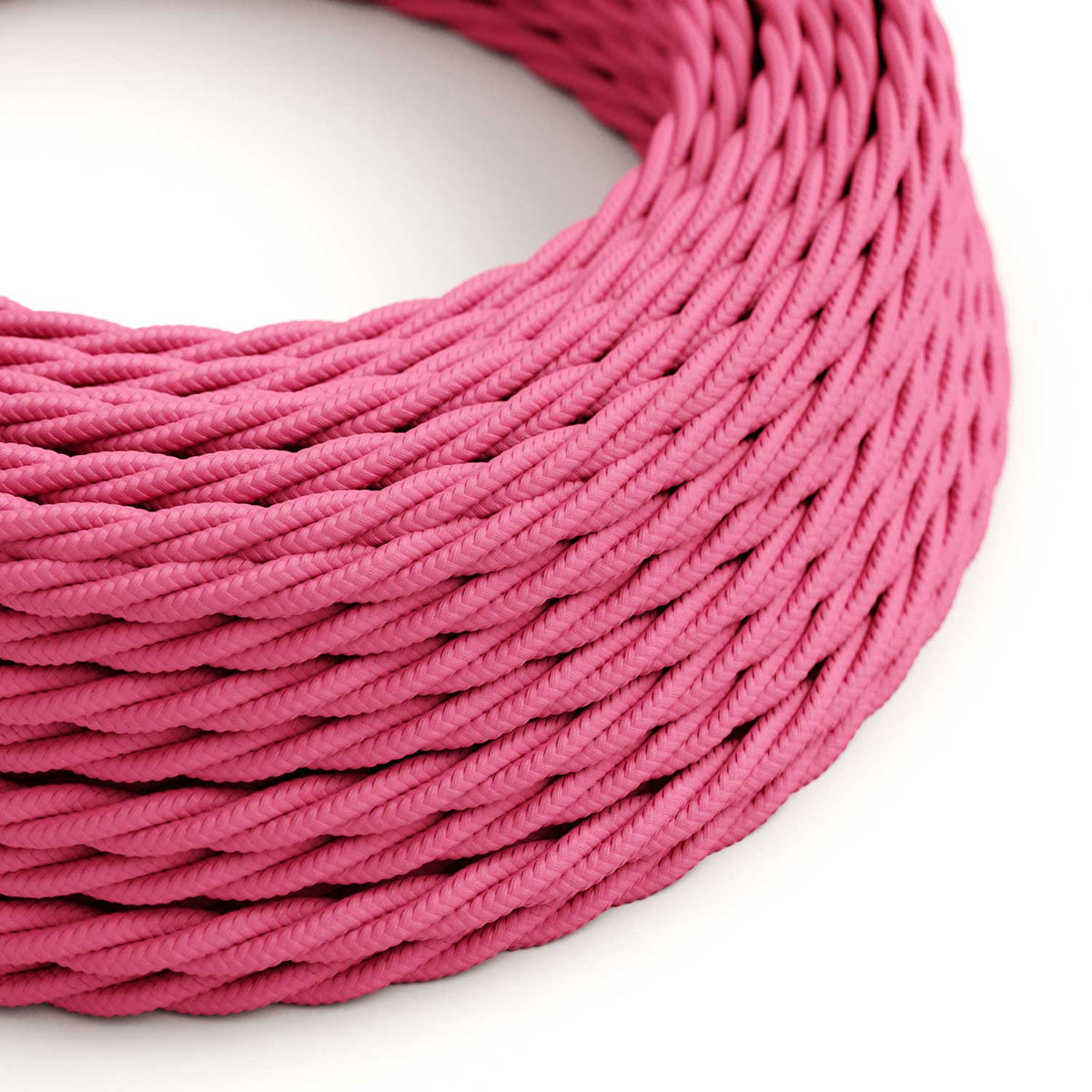 Geflochtenes Elektrokabel in Fuchsia Pink