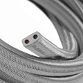 Kabel für Lichterketten, textilummantelt, Silber CM02 – Ansicht 2