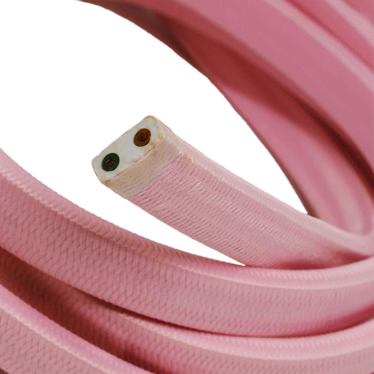 Babyrosa Stoffkabel für Lichterketten CM16 – Ansicht 2