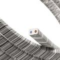 Kabel für Vertigo-Lichterkette, ummantelt mit schwarzer Mélange-Baumwolle ECC37 – Ansicht 2