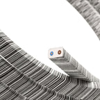 Kabel für Vertigo-Lichterkette, ummantelt mit schwarzer Mélange-Baumwolle ECC37 – Ansicht 2