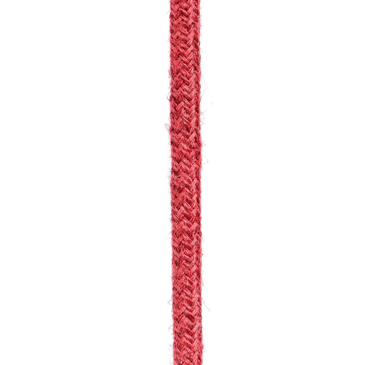 Cherry Red Jute-ummanteltes Stromkabel – Ansicht 5