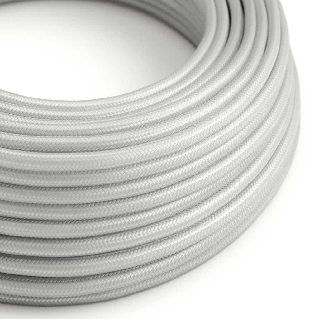 Textilkabel Silber