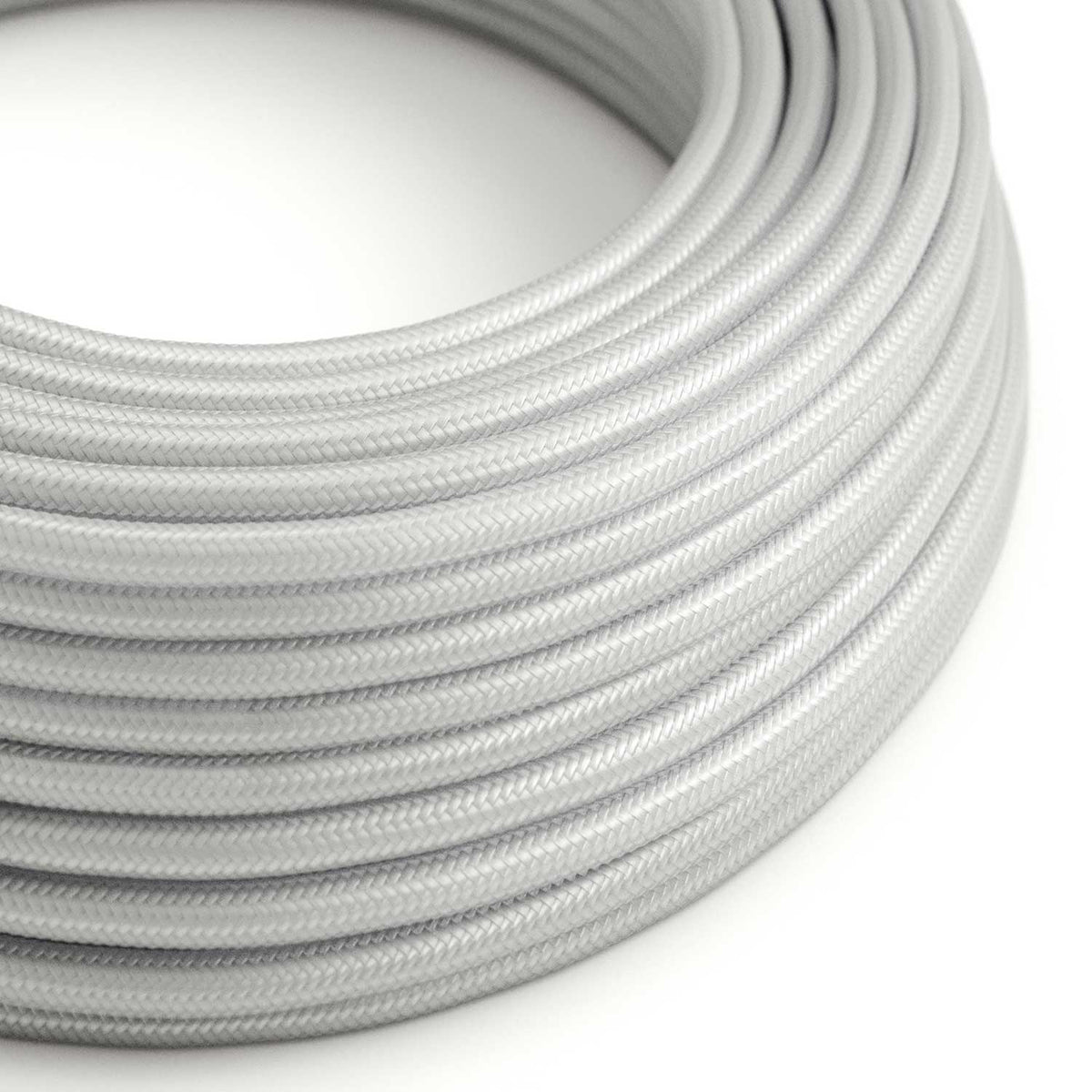 Textilkabel Silber