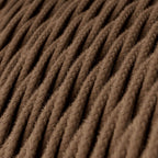Geflochtenes Stromkabel in Espresso-Braun – Ansicht 2