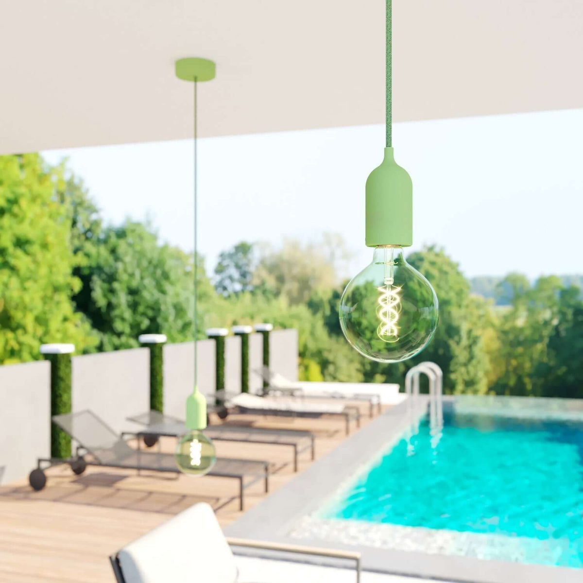 UV-beständiges Rundkabel für den Außenbereich, ummantelt mit Baumwolle – Pixelgrün Bronte SX08 – kompatibel mit Eiva Outdoor IP65 – Ansicht 3