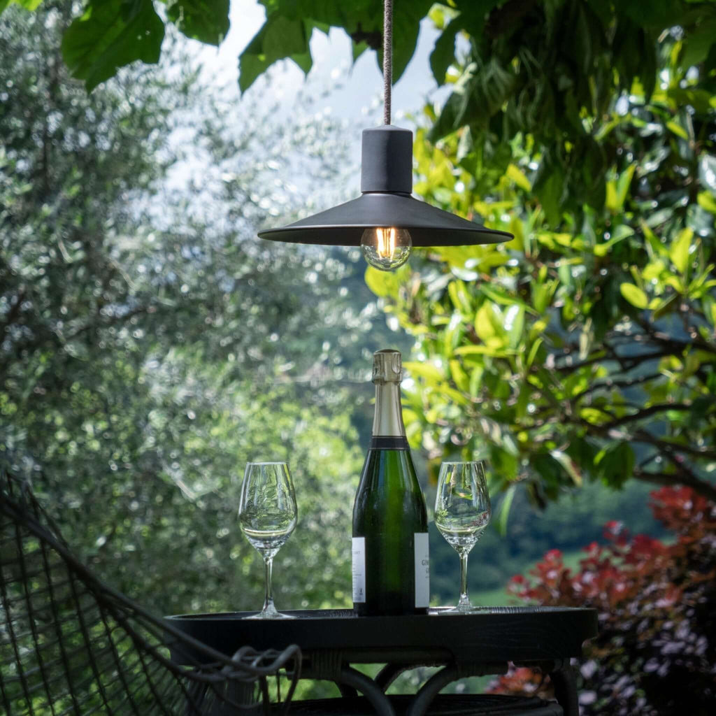 UV-beständiges elektrisches Außerkabel rund, ummantelt mit natürlichem Leinen Braun SN04 – kompatibel mit Eiva Outdoor IP65 – Ansicht 4