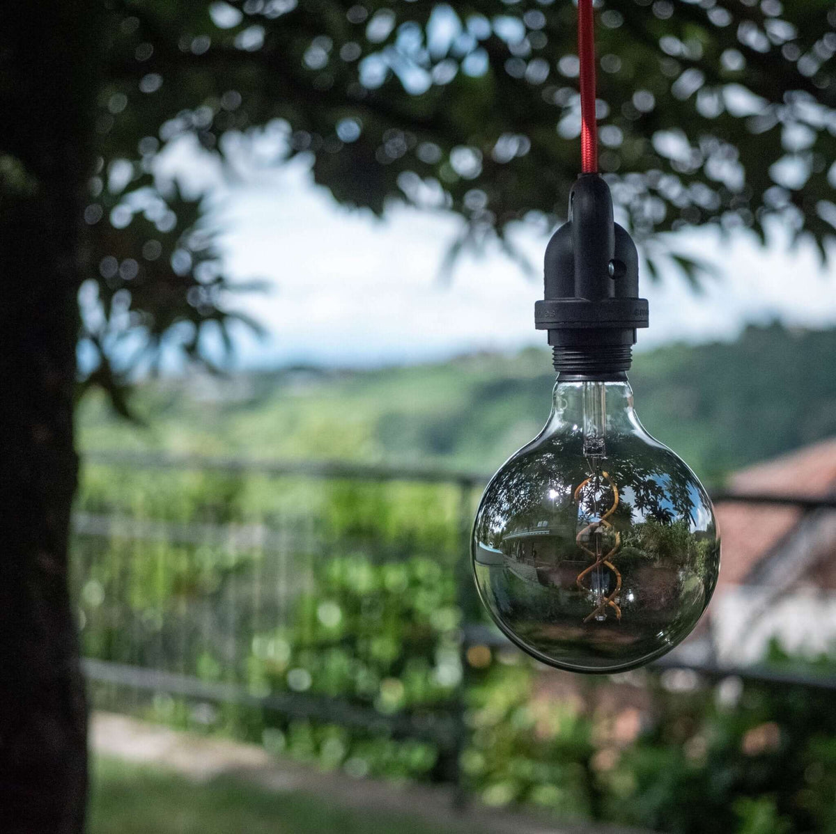 UV-beständiges elektrisches Kabel für außen, rund, mit rotem Textilgeflecht SM09 – kompatibel mit Eiva Outdoor IP65 – Ansicht 3