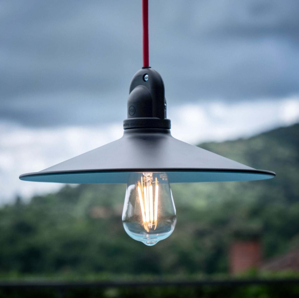 UV-beständiges elektrisches Kabel für außen, rund, mit rotem Textilgeflecht SM09 – kompatibel mit Eiva Outdoor IP65 – Ansicht 4