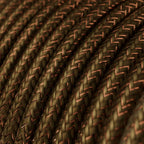 Glitzerkabel für Beleuchtung Espresso Braun – Ansicht 2