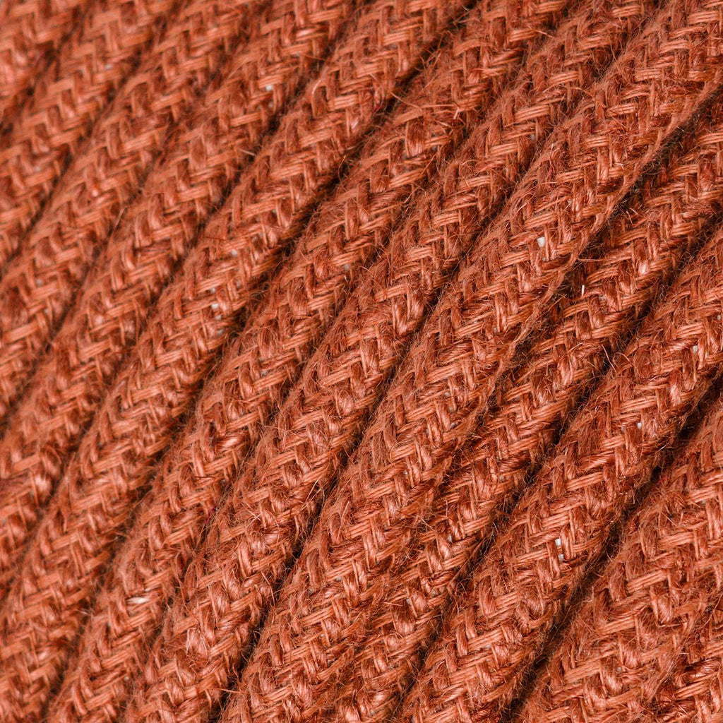 Leuchtkabel aus Jute – Orange-Ton (Arancione Argilla) – Ansicht 2
