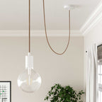 Kabel für Beleuchtung Altrosa und Beige Losanga – Ansicht 4