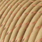 Textilkabel Beige aus Jute mit Kupferfaden Vertigo – Ansicht 2