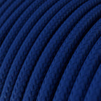 Glänzendes Classic Blue Textilkabel – Ansicht 2