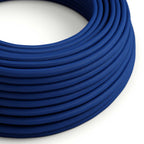 Glänzendes Classic Blue Textilkabel
