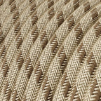 Textilkabel Corteccia und Beige Stripes – Ansicht 2