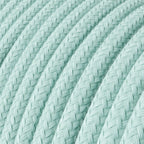 Textilkabel aus Baumwolle in Celadon Grün – Ansicht 2