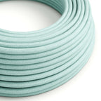 Textilkabel aus Baumwolle in Celadon Grün