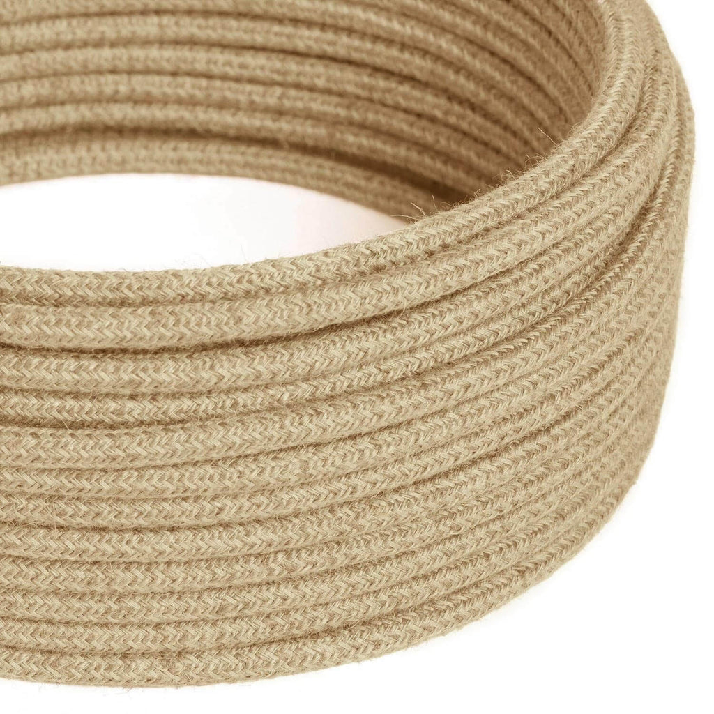 Neutrales Jute-Textilkabel